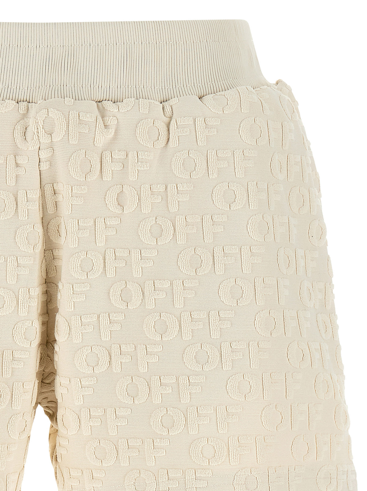 Shorts bermudas en coton beige Off-White