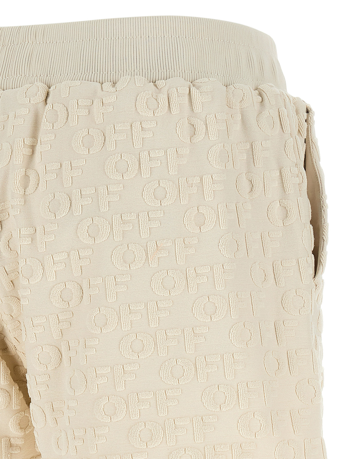 Shorts bermudas en coton beige Off-White