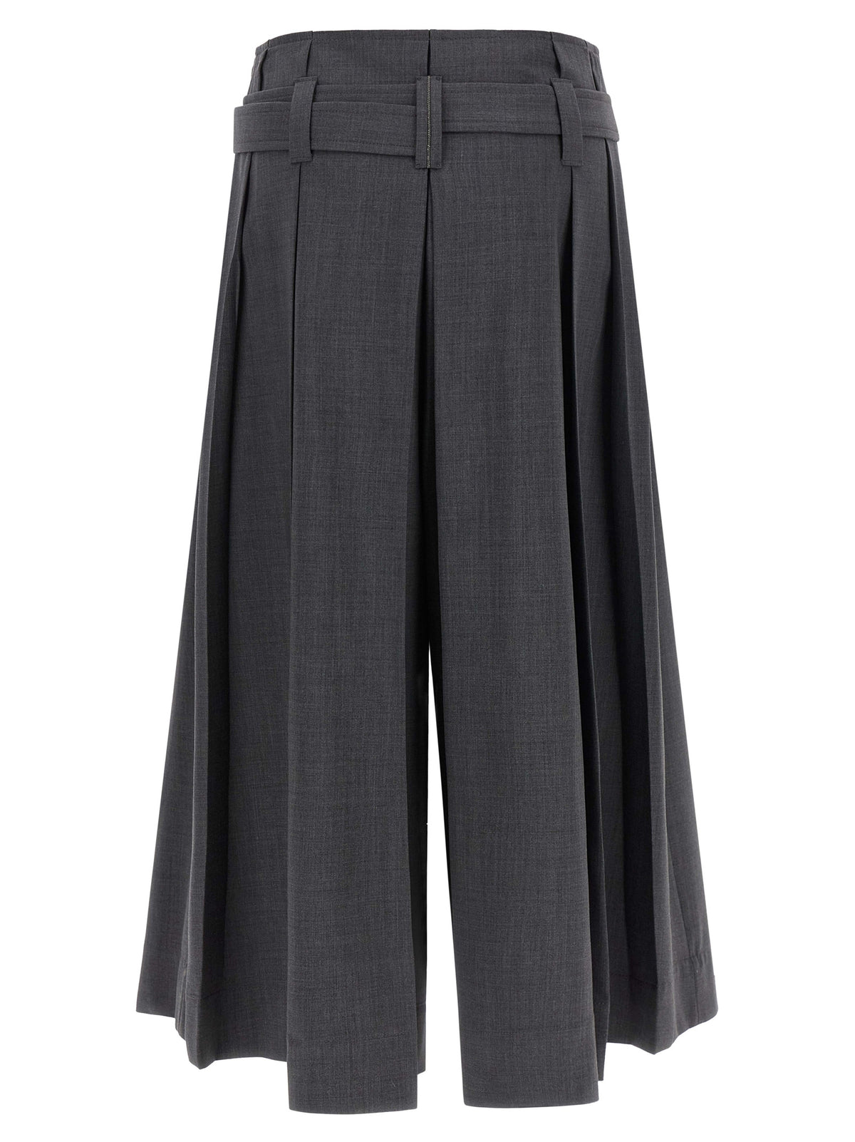 Short en laine vierge gris Brunello Cucinelli
