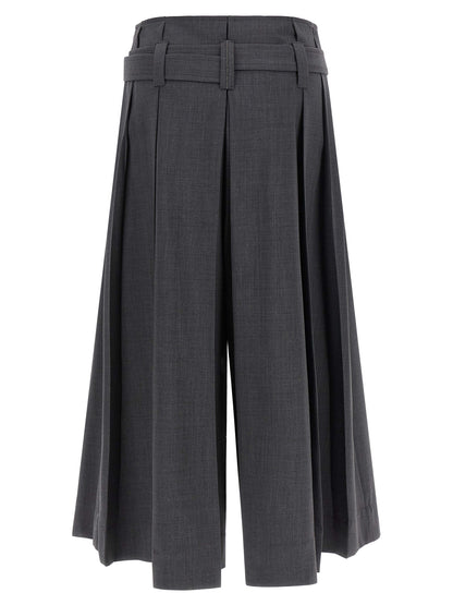Brunello Cucinelli Gray Virgin Wool Bermuda Shorts