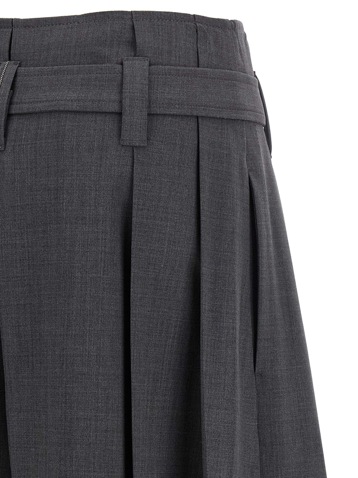Short en laine vierge gris Brunello Cucinelli
