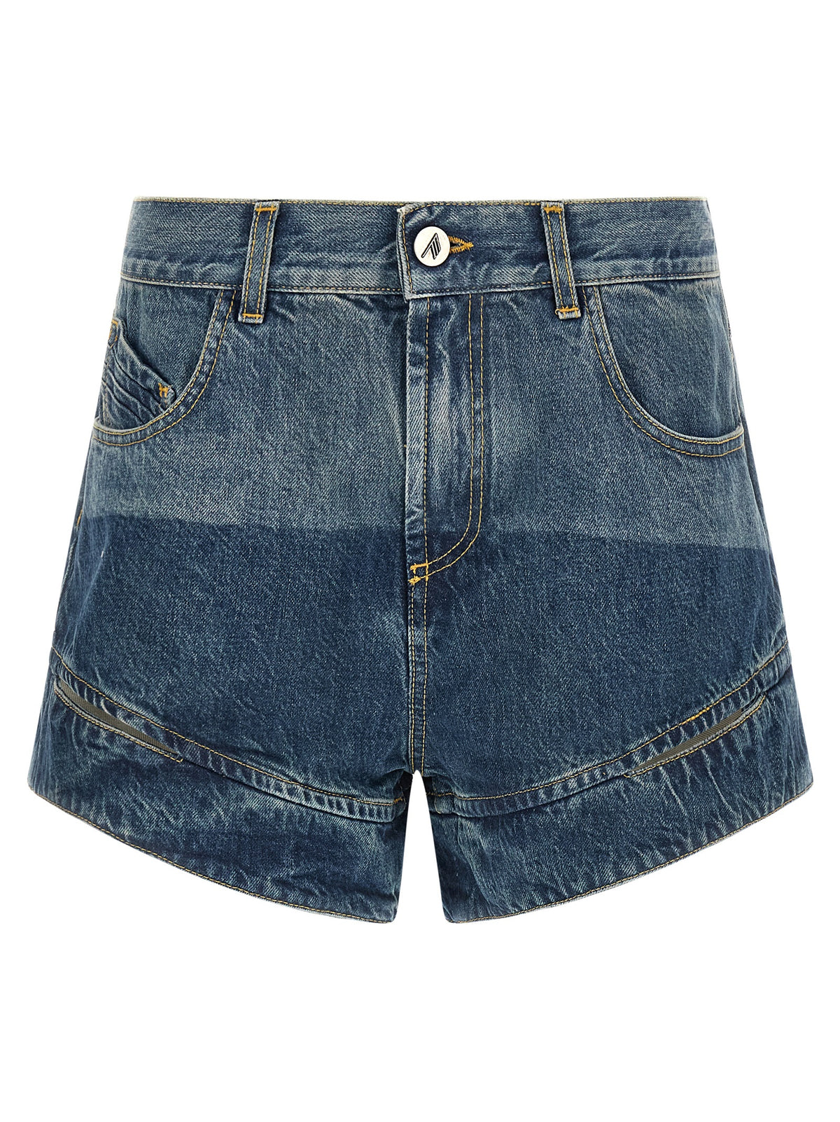 Le short bermuda bleu en coton The Attico