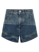 Le short bermuda bleu en coton The Attico