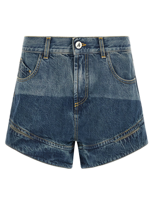 Le short bermuda bleu en coton The Attico