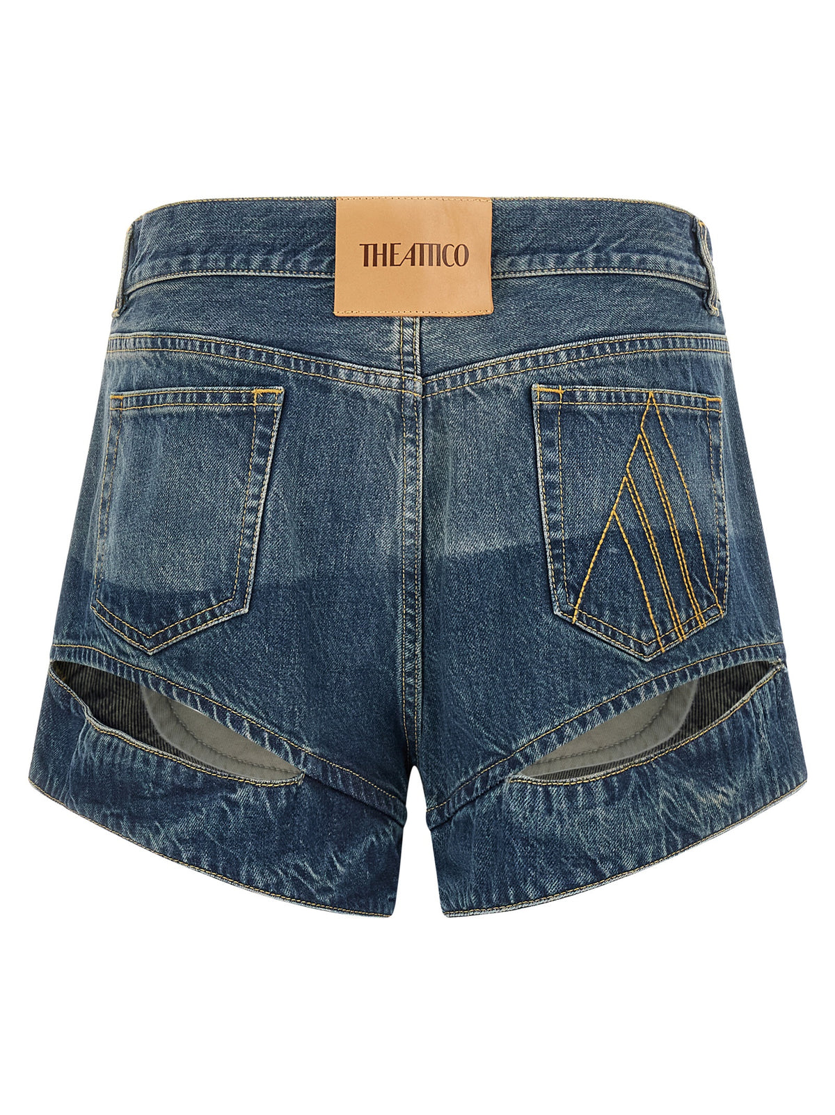 Le short bermuda bleu en coton The Attico