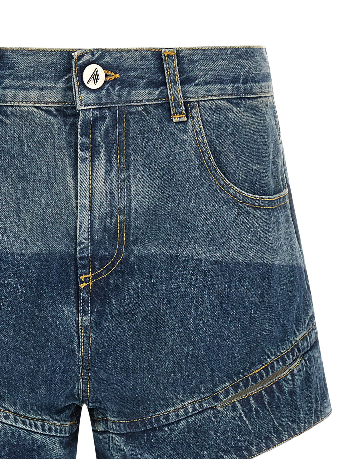 Le short bermuda bleu en coton The Attico