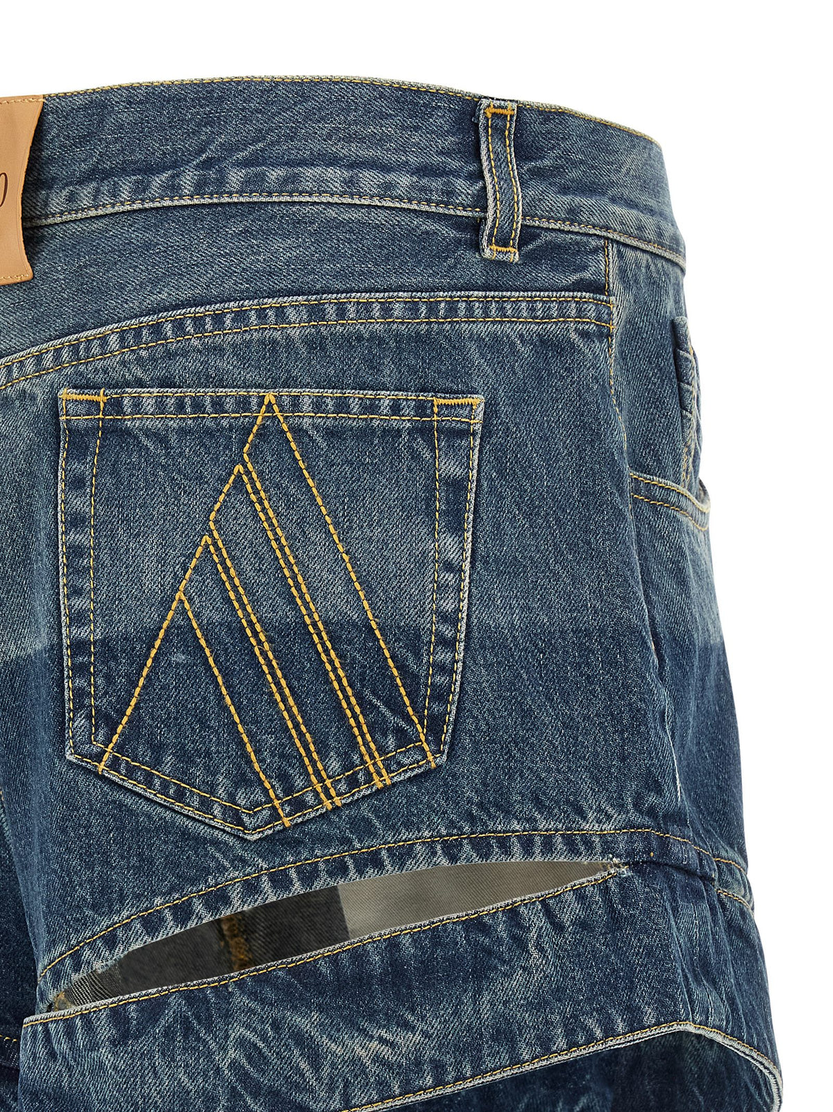 Le short bermuda bleu en coton The Attico