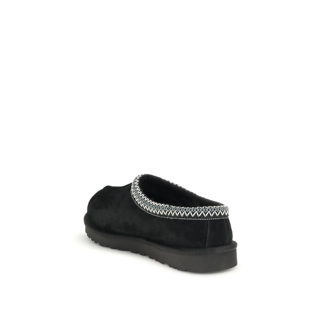 UGG Tasman II Black Leather Mules for Men