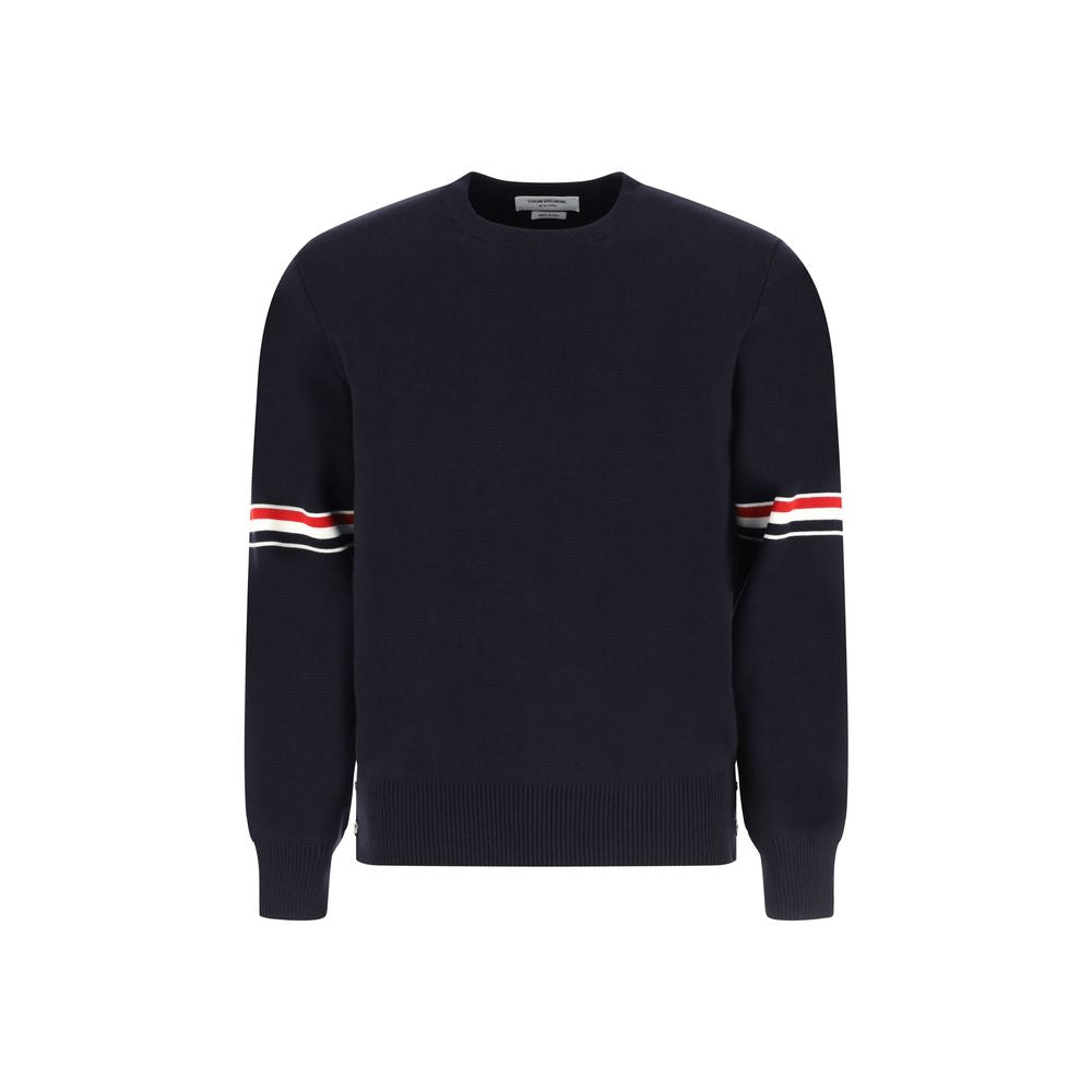 Sweat-shirt bleu en coton Thom Browne
