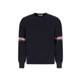 Sweat-shirt bleu en coton Thom Browne