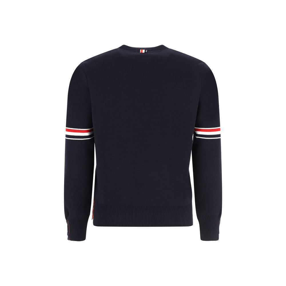 Sweat-shirt bleu en coton Thom Browne
