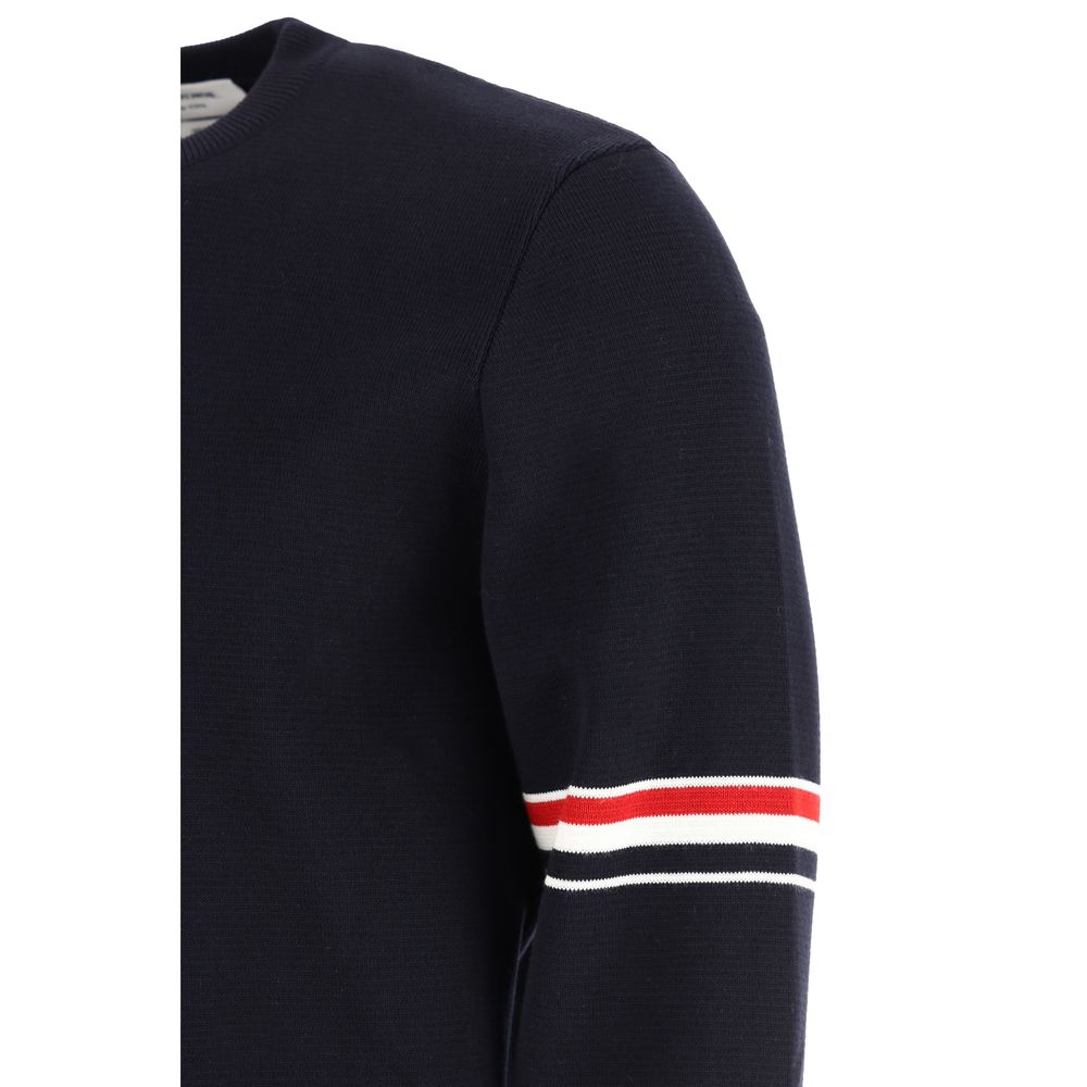 Sweat-shirt bleu en coton Thom Browne