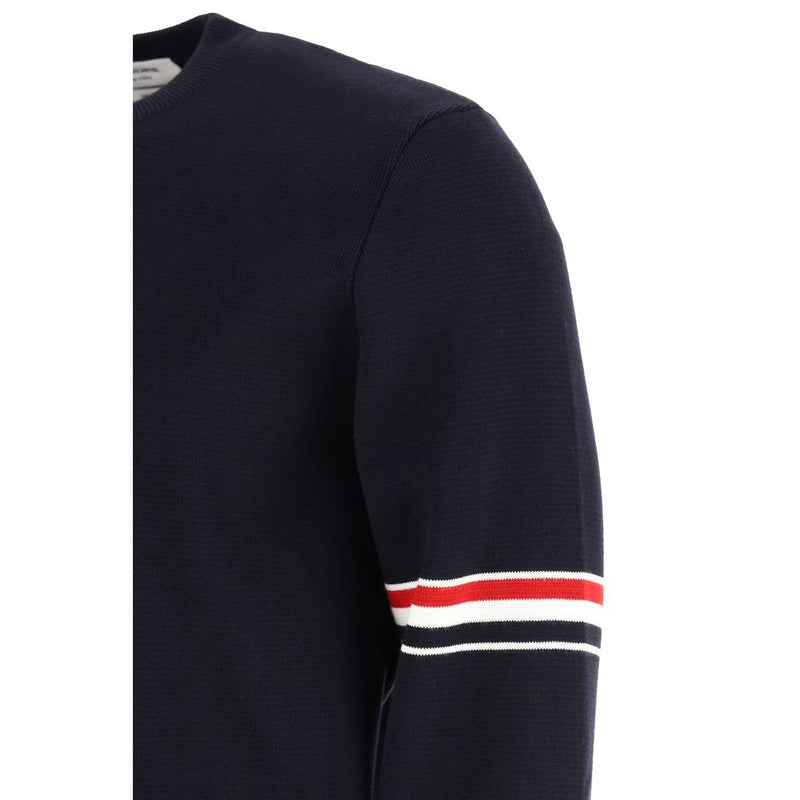 Thom Browne Blue Cotton Sweatshirt