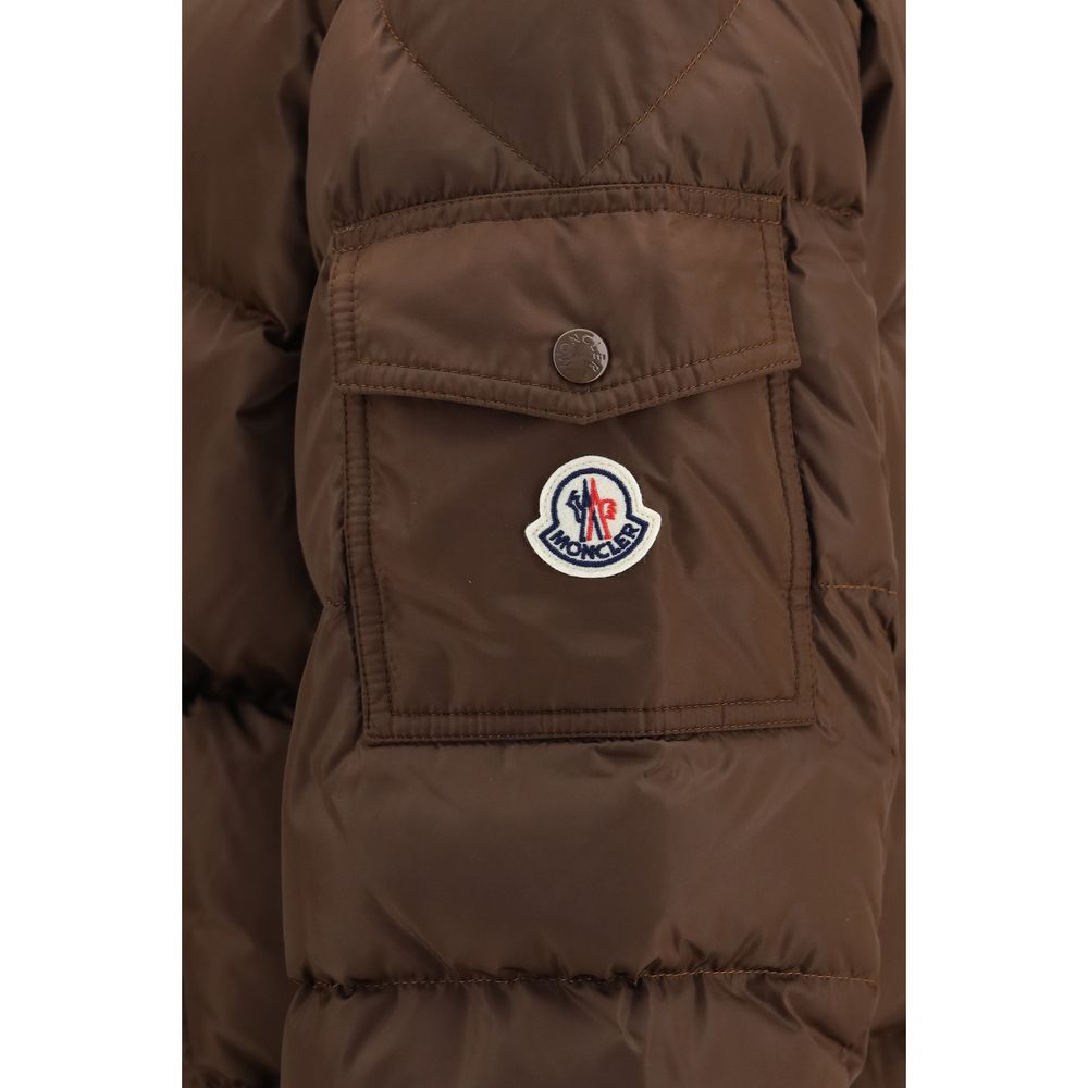Moncler Maya Brown Polyamide Full-Length Jacket