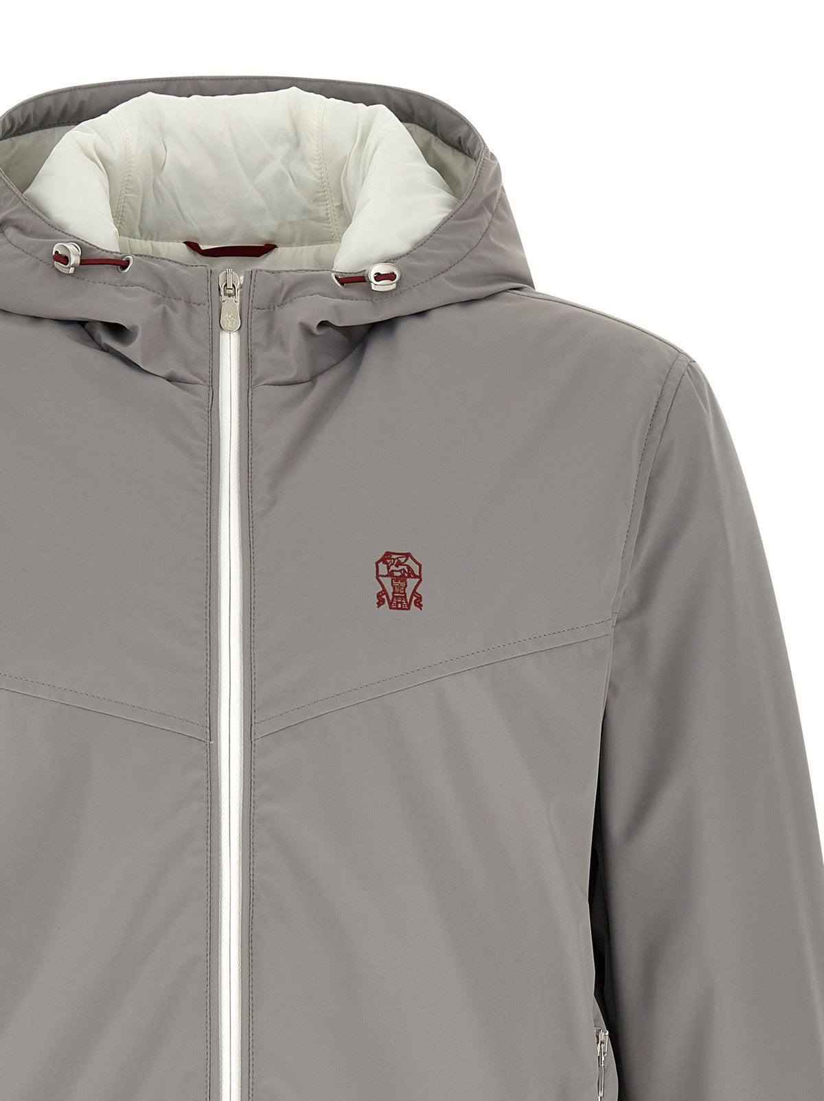 Blouson Brunello Cucinelli en polyamide gris