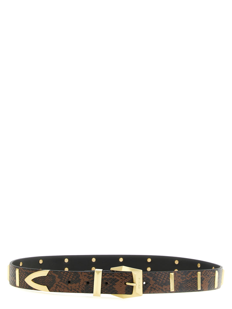 Ceinture Regular PINKO en veau gris
