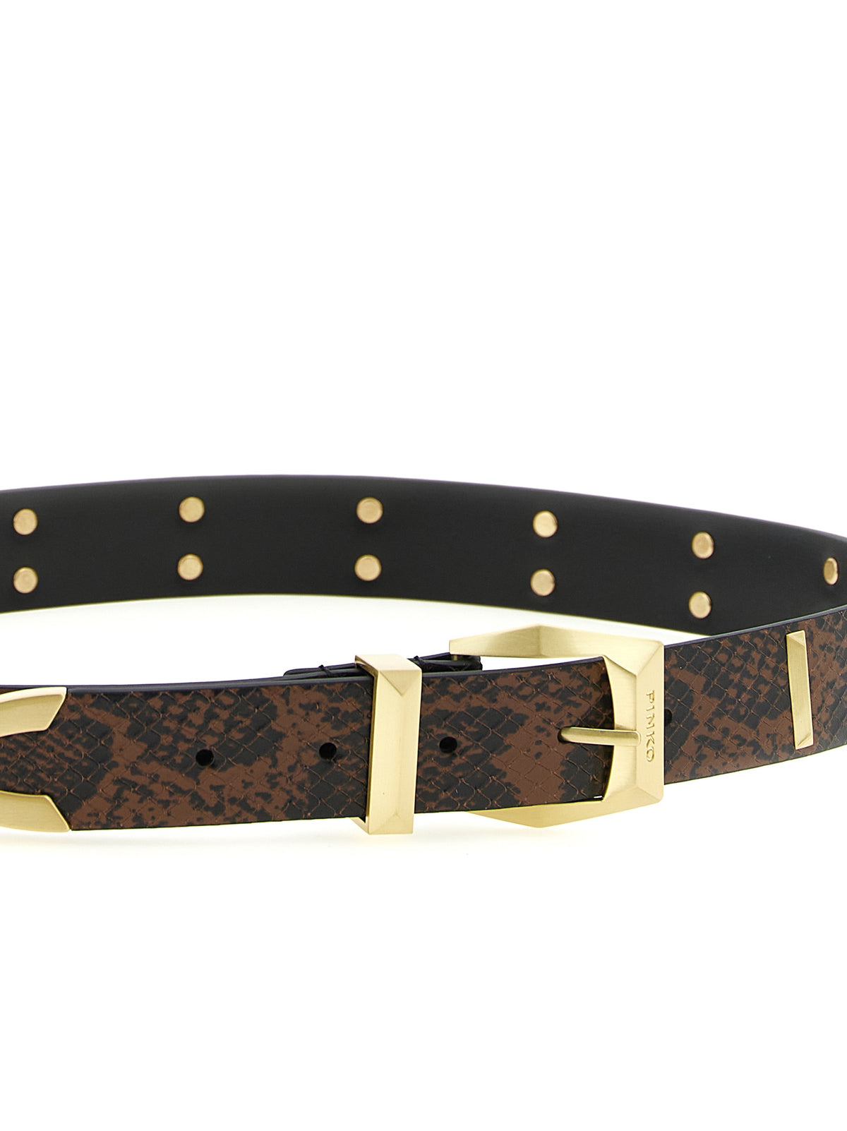 Ceinture Regular PINKO en veau gris