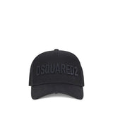 Casquette en coton noir Dsquared² (casquette de baseball)