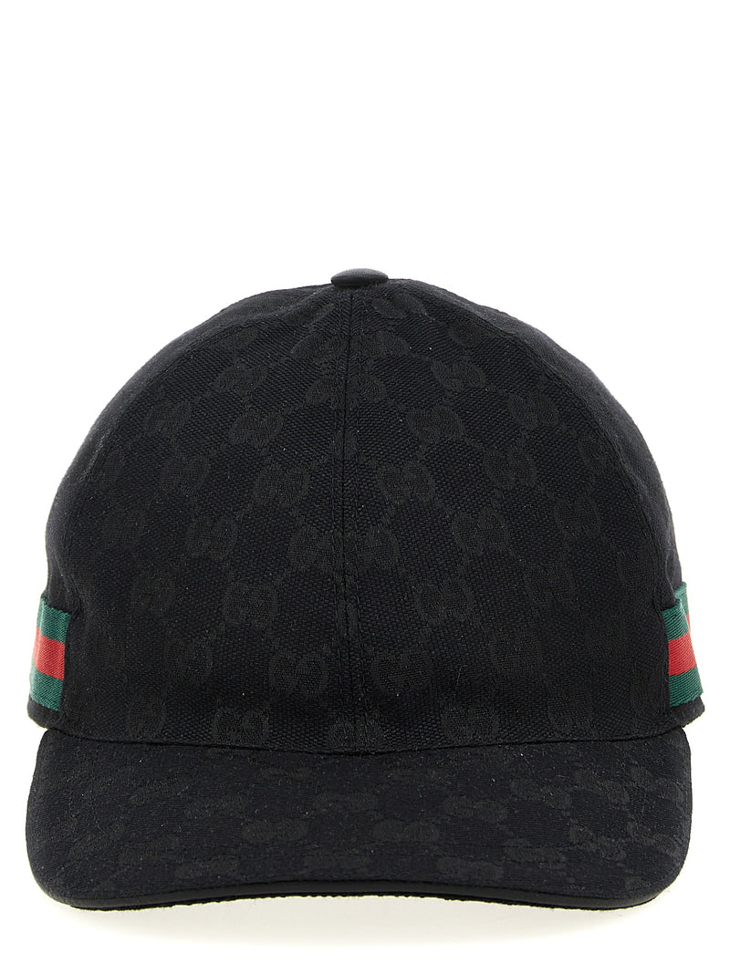 Gucci Black Polyester Baseball Cap with Logo