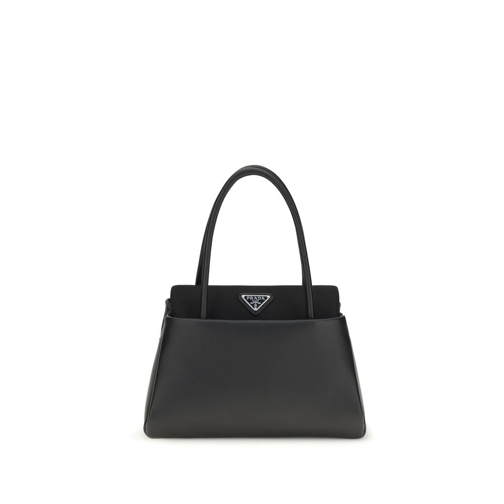 Sac à main Prada Bos Taurus en cuir de veau noir