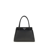 Sac à main Prada Bos Taurus en cuir de veau noir