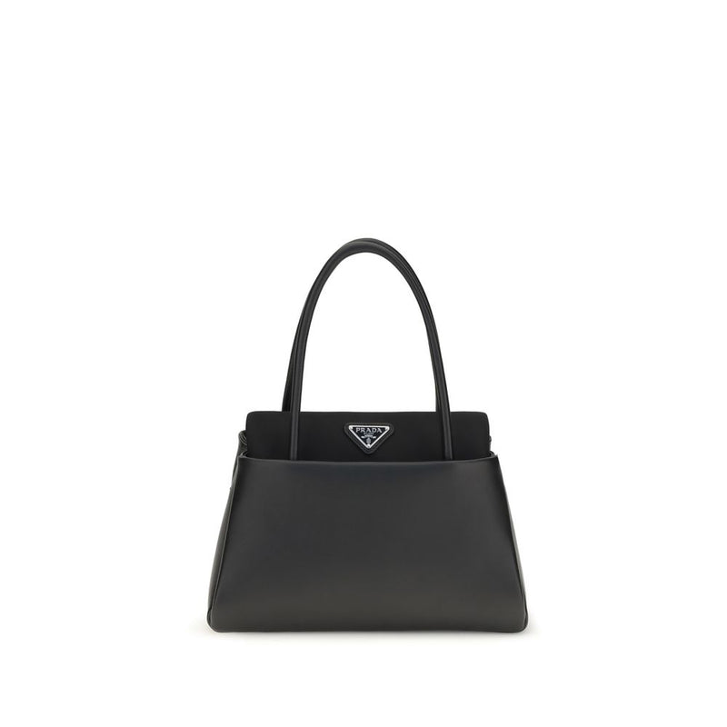 Prada Black Calf Leather Bos Taurus Handbag