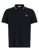 Polo en coton bleu Stone Island