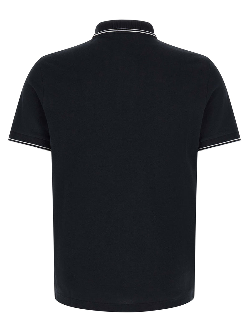 Polo en coton bleu Stone Island