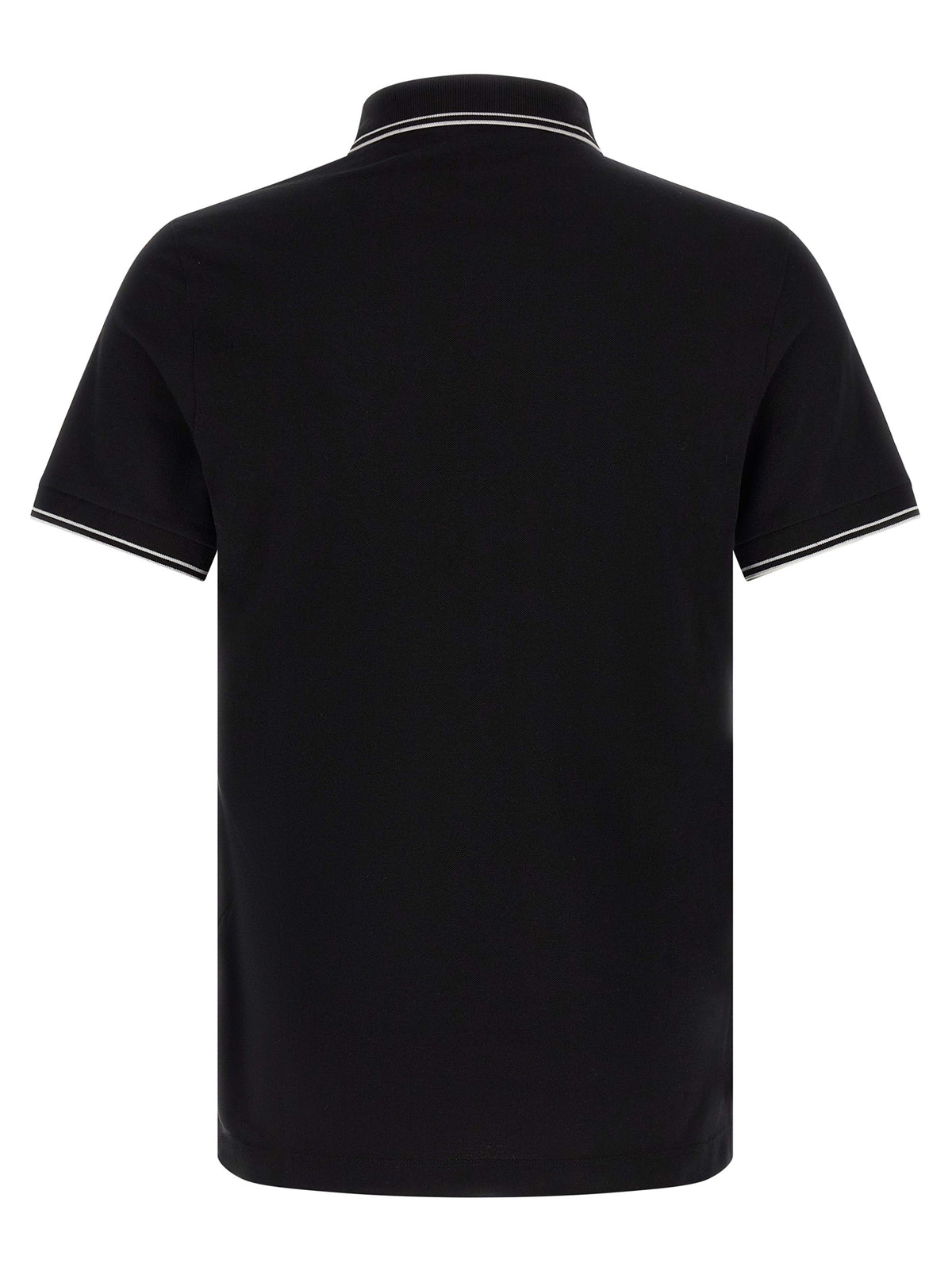 Polo Stone Island en coton noir