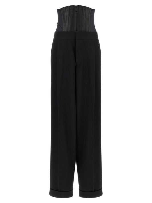Pantalon habillé en laine noire Dsquared²