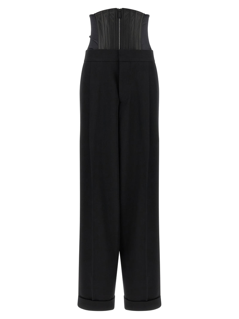 Pantalon habillé en laine noire Dsquared²