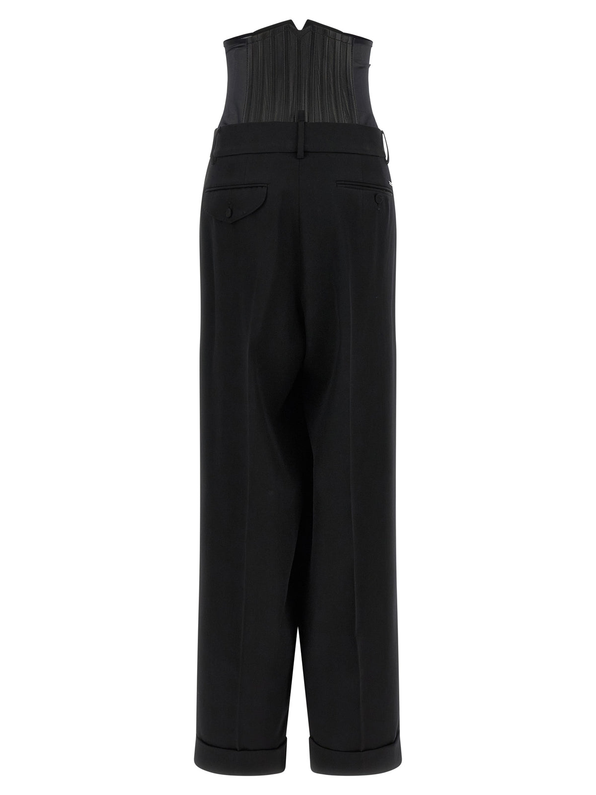 Pantalon habillé en laine noire Dsquared²