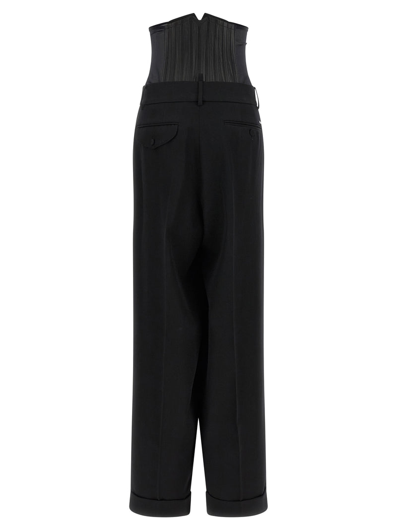 Pantalon habillé en laine noire Dsquared²