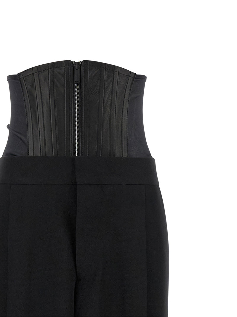 Pantalon habillé en laine noire Dsquared²