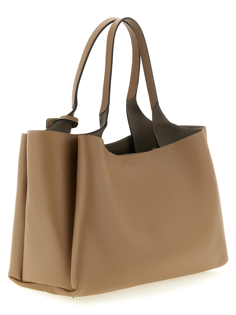 Sac cabas Tod's en veau marron