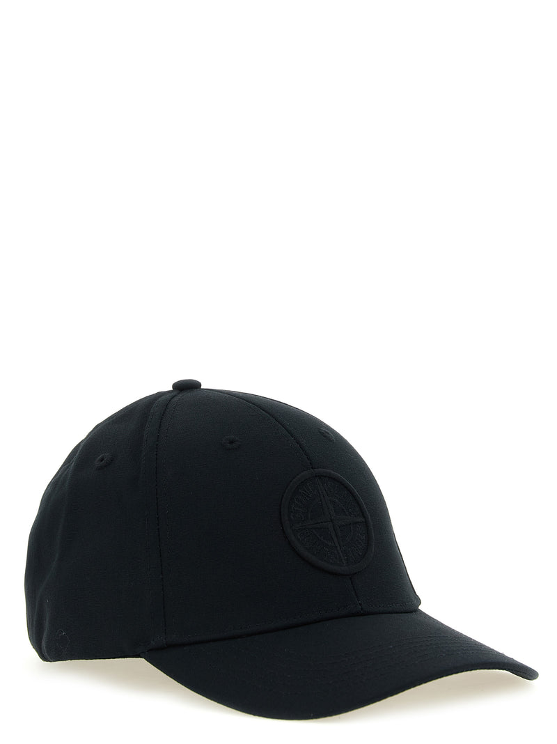 Casquette en coton noir Stone Island