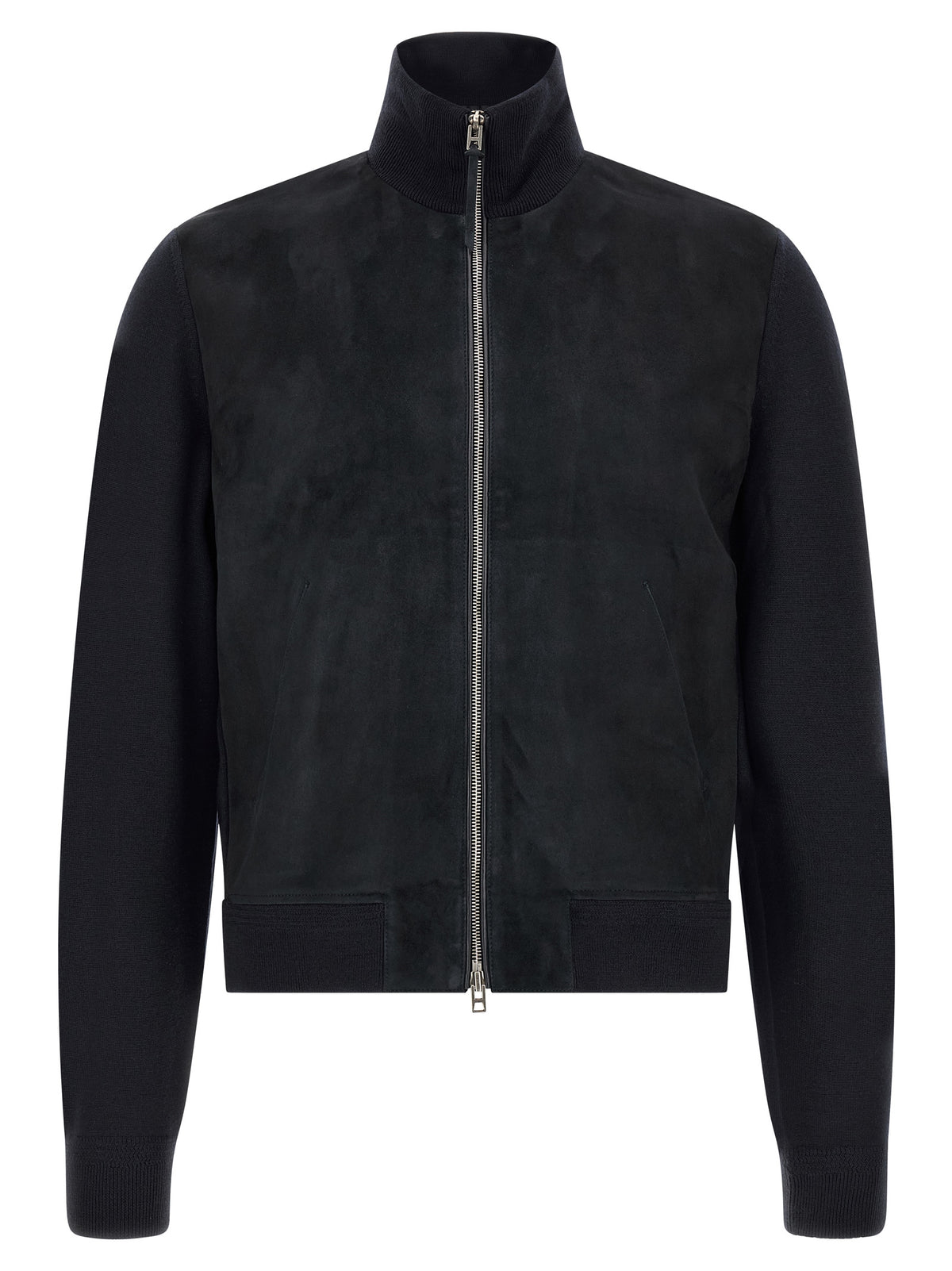 Cardigan en laine bleue Tom Ford