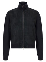 Cardigan en laine bleue Tom Ford