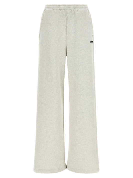 ROTATE BIRGER CHRISTENSEN Pantalon décontracté en coton biologique blanc