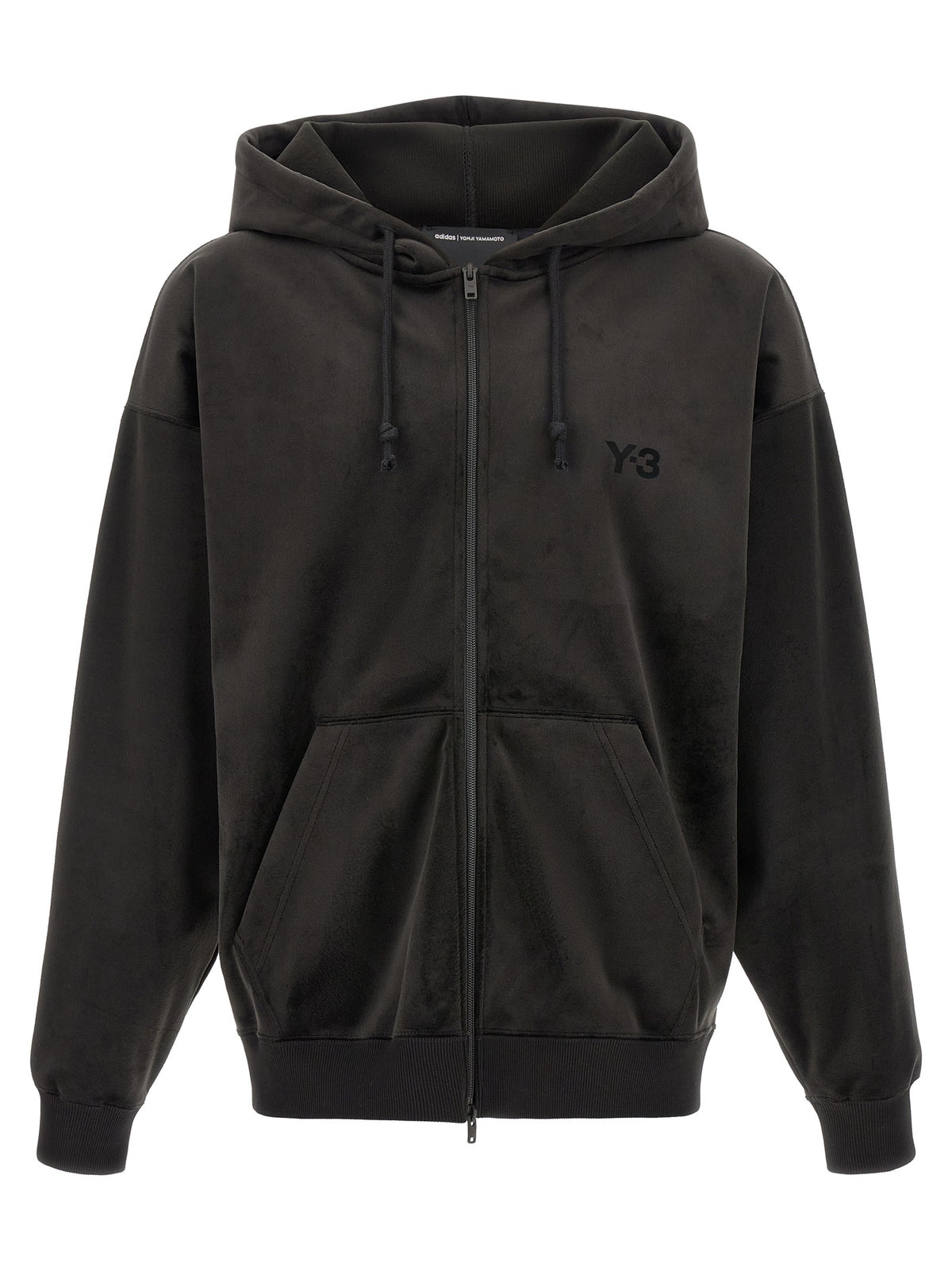 Sweat-shirt Y-3 en polyester recyclé noir