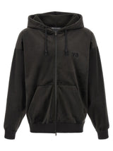 Sweat-shirt Y-3 en polyester recyclé noir