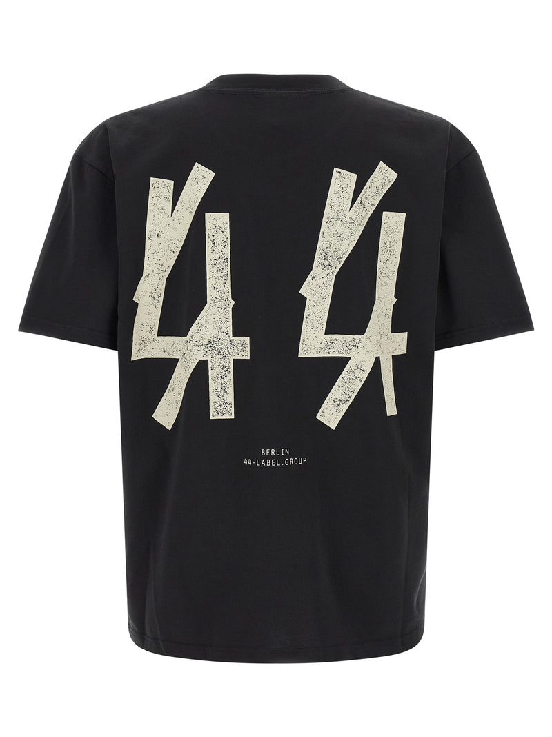 44 Label Group Black Cotton T-Shirt