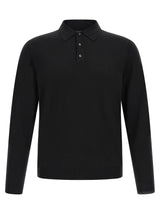 Polo Zanone noir en laine vierge