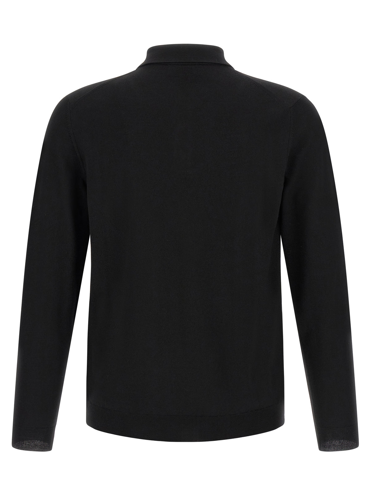 Polo Zanone noir en laine vierge