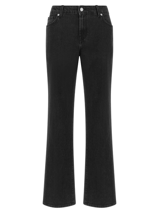 Jean évasé 7 For All Mankind en coton noir