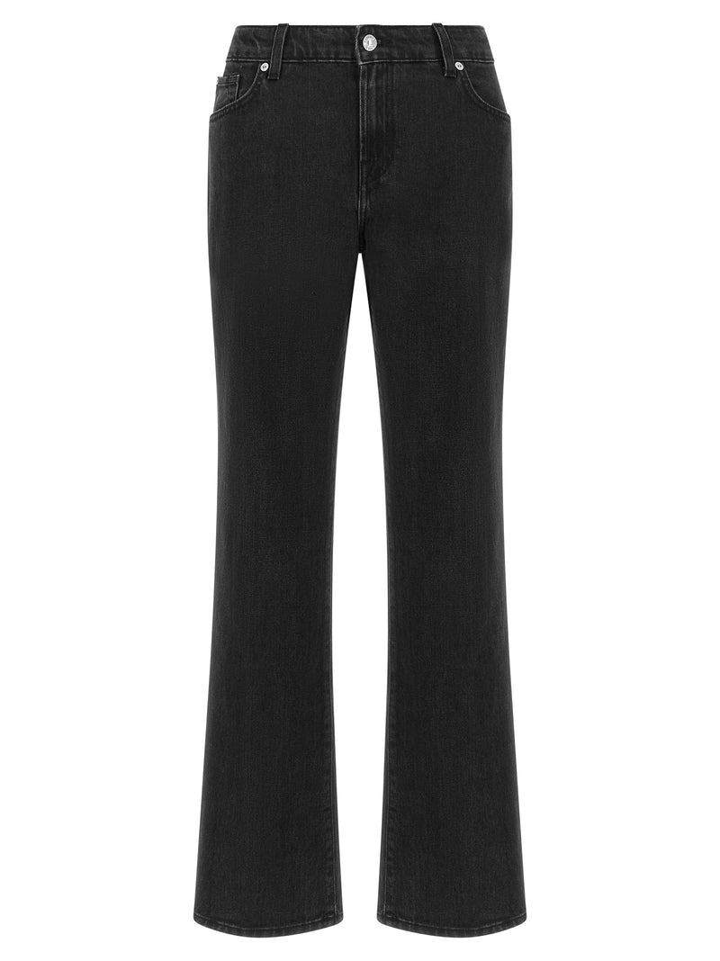 Jean évasé 7 For All Mankind en coton noir
