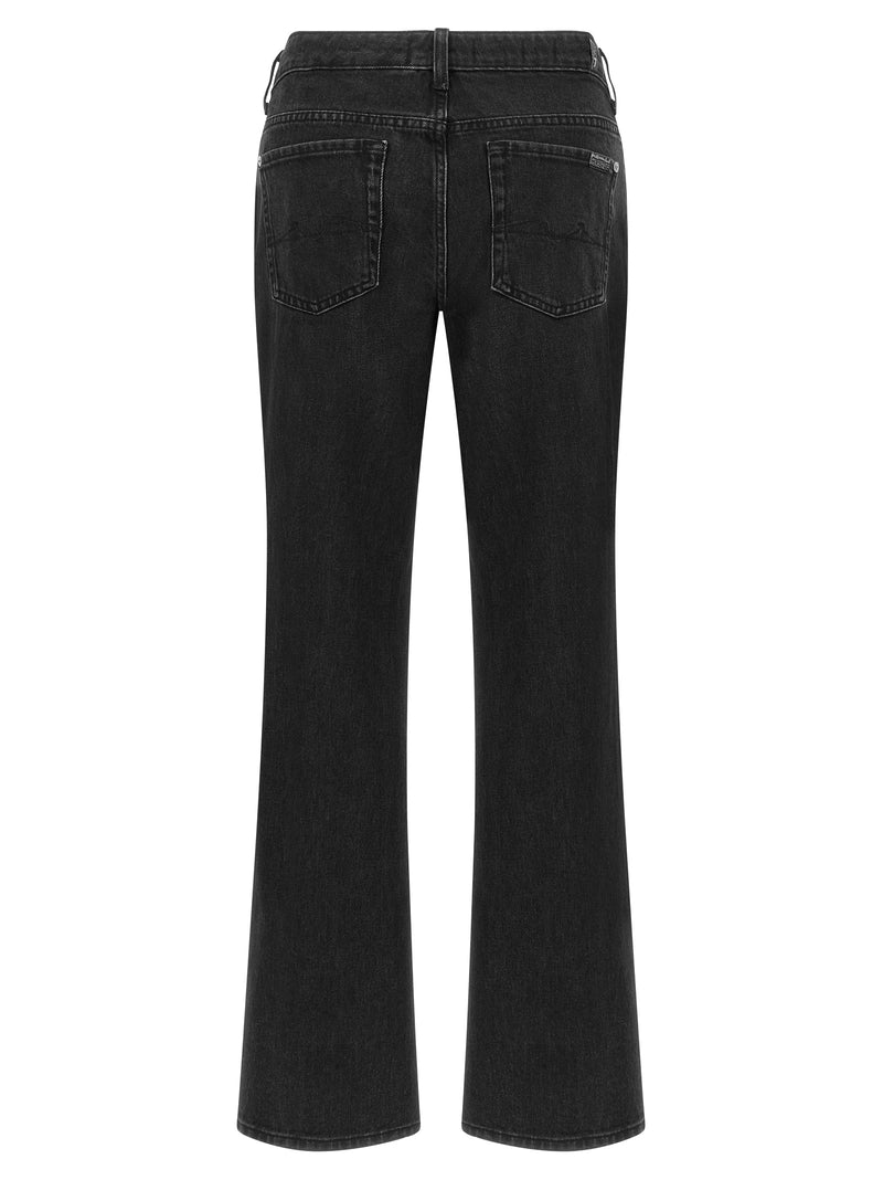 Jean évasé 7 For All Mankind en coton noir