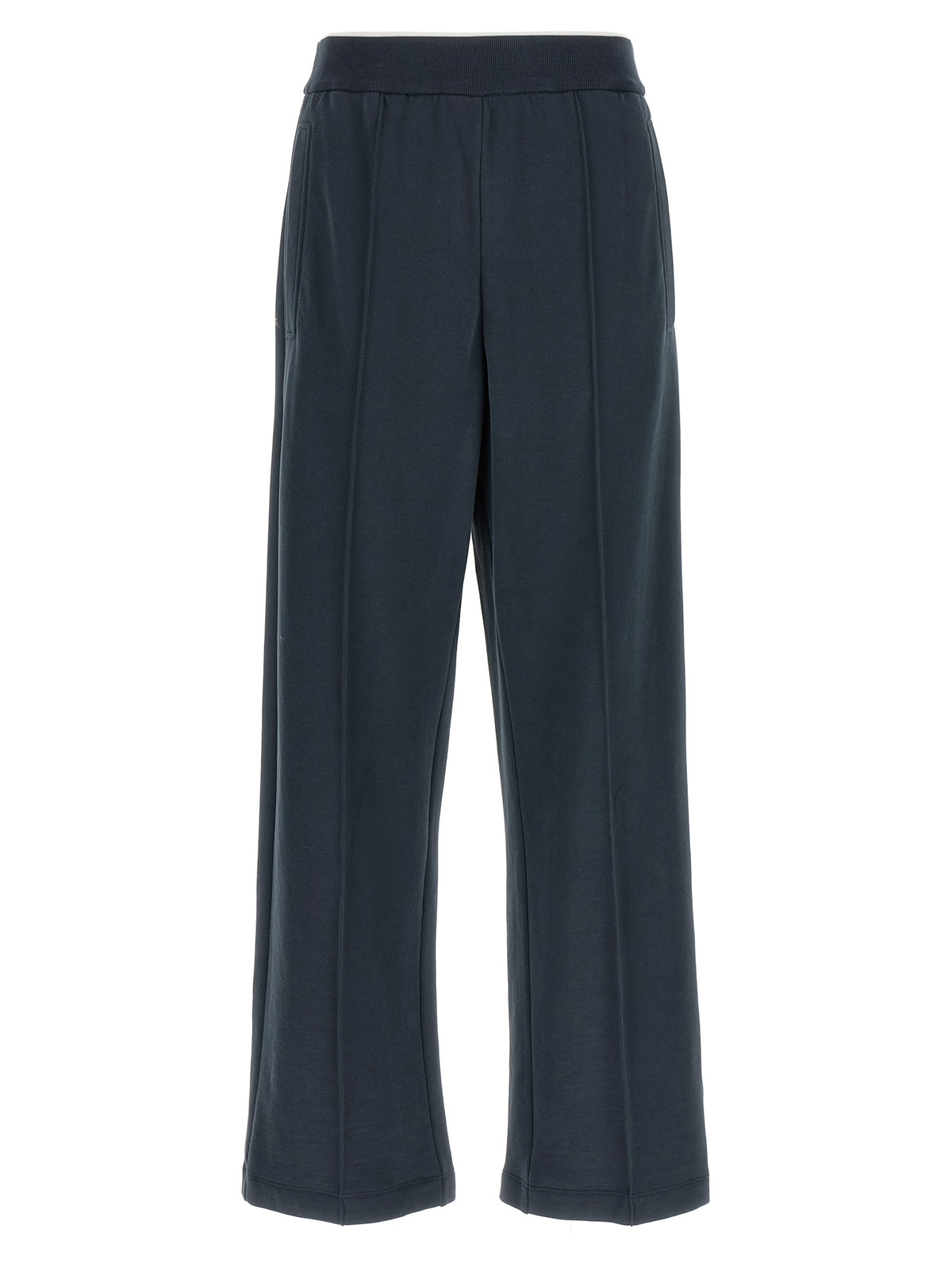 Pantalon de jogging en coton bleu Brunello Cucinelli (pantalon de sport)