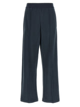 Pantalon de jogging en coton bleu Brunello Cucinelli (pantalon de sport)