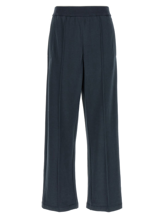 Pantalon de jogging en coton bleu Brunello Cucinelli (pantalon de sport)